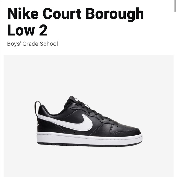 Nike Court Borough Low 2 Boys Youth Size 7 - Picture 1 of 15